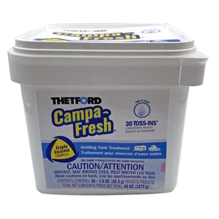 Thetford Thetford 96721 Campa-Fresh Free & Clear Toss-Ins Holding Tank Treatment, 30 Count T6H_96721